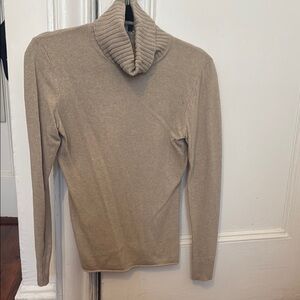 Elegant Beige Turtleneck Sweater